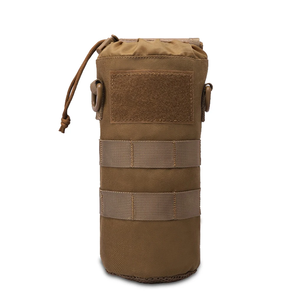 Тактический чехол для бутылки воды Molle, складной держатель для чайника, сумки, переносная сумка для хранения воды, сумка для аксессуаров - Цвет: Tan