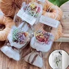 Florist Decoration Long Tote PVC Clear Bag Flower Bouquet Bagging Portable Transparent Gift Bag Collocation Packaging ► Photo 3/6