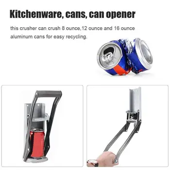 

12 Ounces Heavy Duty Can Crusher Smasher for Soda Beer Cola Recycling Tool Home Dispensing Can Crusher Bottle Opener