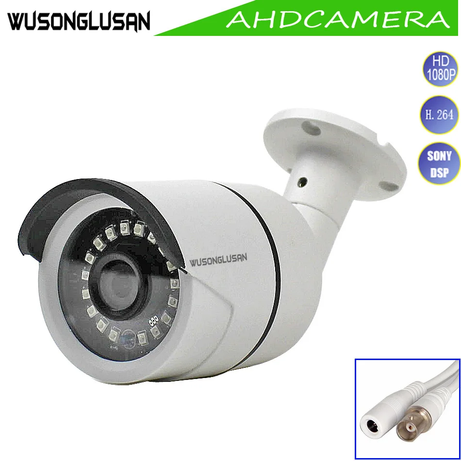 

AHD Bullet Camera Metal Analog TVI CVI 2MP 4MP Outdoor Waterproof 18 IR light IR Cut filter Night Vision For CCTV Security Cam