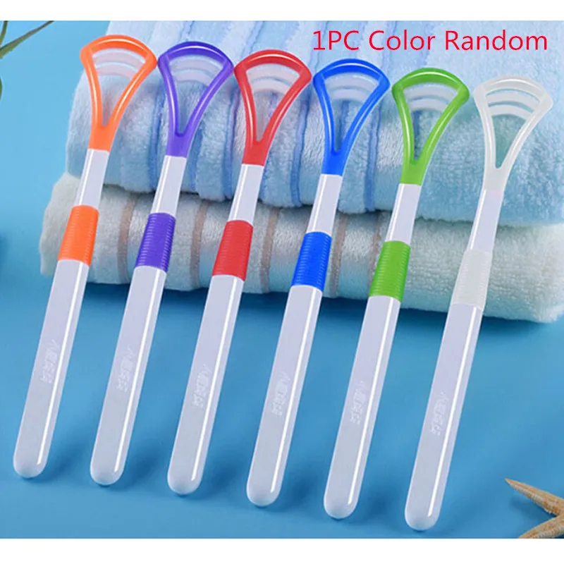 1PC Tongue Brush Tongue Cleaner Scraper Cleaning Tongue Scraper For Oral Care Oral Hygiene Keep Fresh Breath