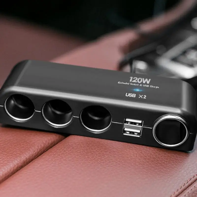 Разветвитель Авто ABS двойной USB мульти разъем электронный портативный 4 способ салона светодиодный индикатор Замена Зажигалка адаптер