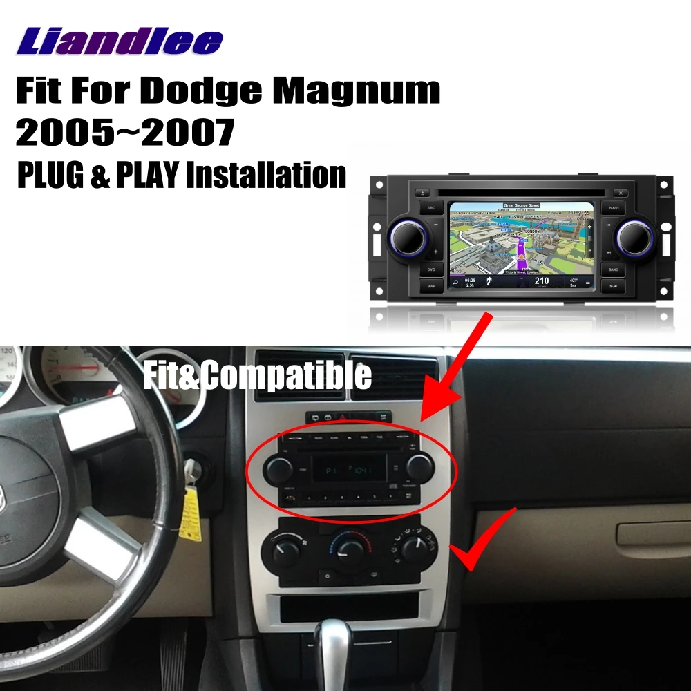 Автомагнитола Liandlee для Dodge Magnum 2005 ~ 2007 Android CD DVD плеер GPS Navi навигация карты камера OBD