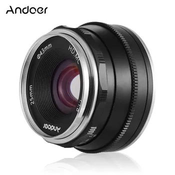 

Andoer 25mm F1.8 Manual Focus Lens Large Aperture Mirrorless Camera Lens E-Mount Lens for Sony A6600 A6100 A6400 A6500 A6300