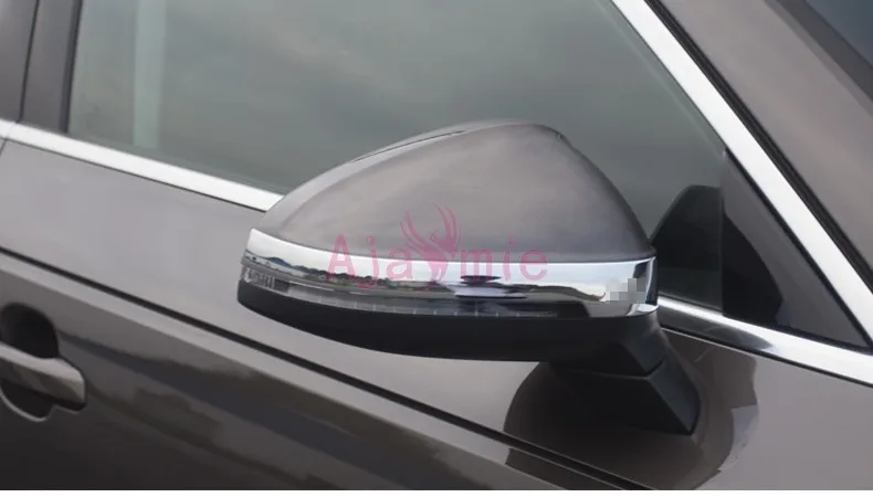 For Audi A4 2017 2018 Side Mirror Trim Cover Bumper Rear View Protecotr Panel Chrome Car Styling Accessories