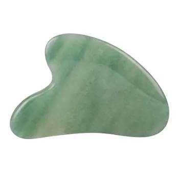 

Natural Jade Gua sha Stone Board Massage Rose Quartz Guasha Plate Jade Face Massager Scrapers Tools for Body Back Face Neck