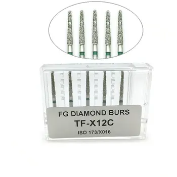 

5pcs Diamond FG High Speed Burs for Polishing Smoothing Dental Burs Dentist Tools Hot Sale TF-X12C