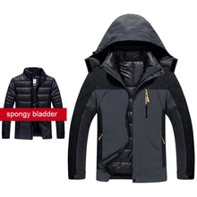 Мужская лыжная куртка водонепроницаемая зимняя куртка с теплой подкладкой для катания на горных лыжах сноуборд куртка плюс размер зимняя куртка мужская