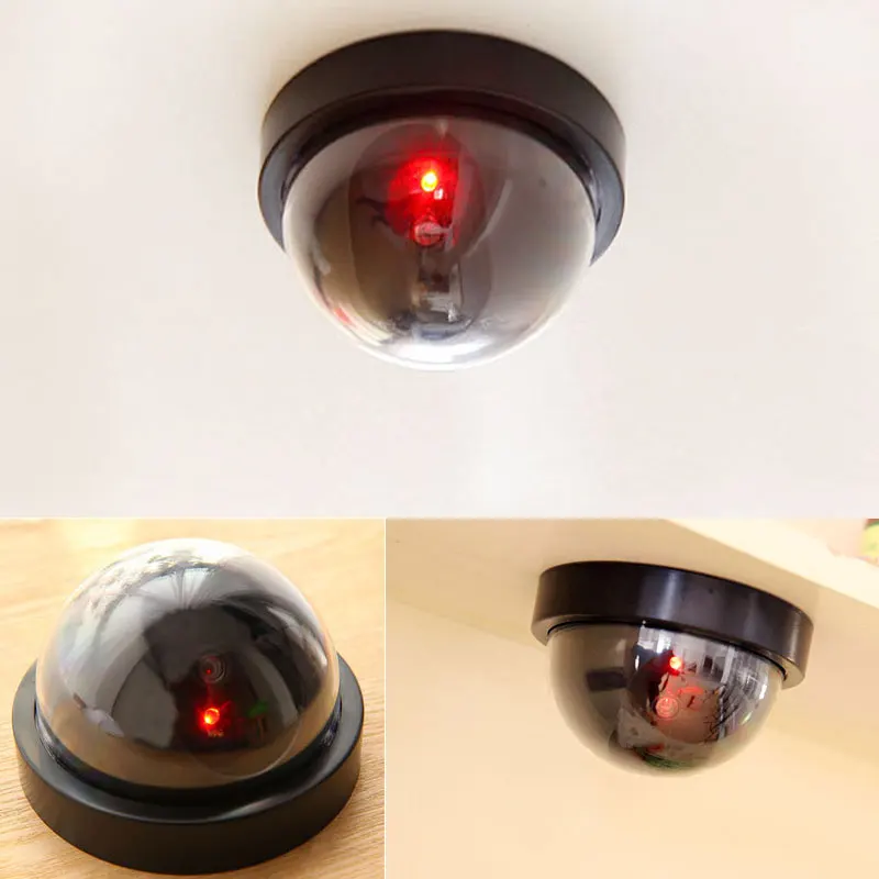 Имитация камеры наблюдения поддельная домашняя камера Dome Dummy камера со вспышкой красный светодиодный свет камера безопасности Крытый/Открытый