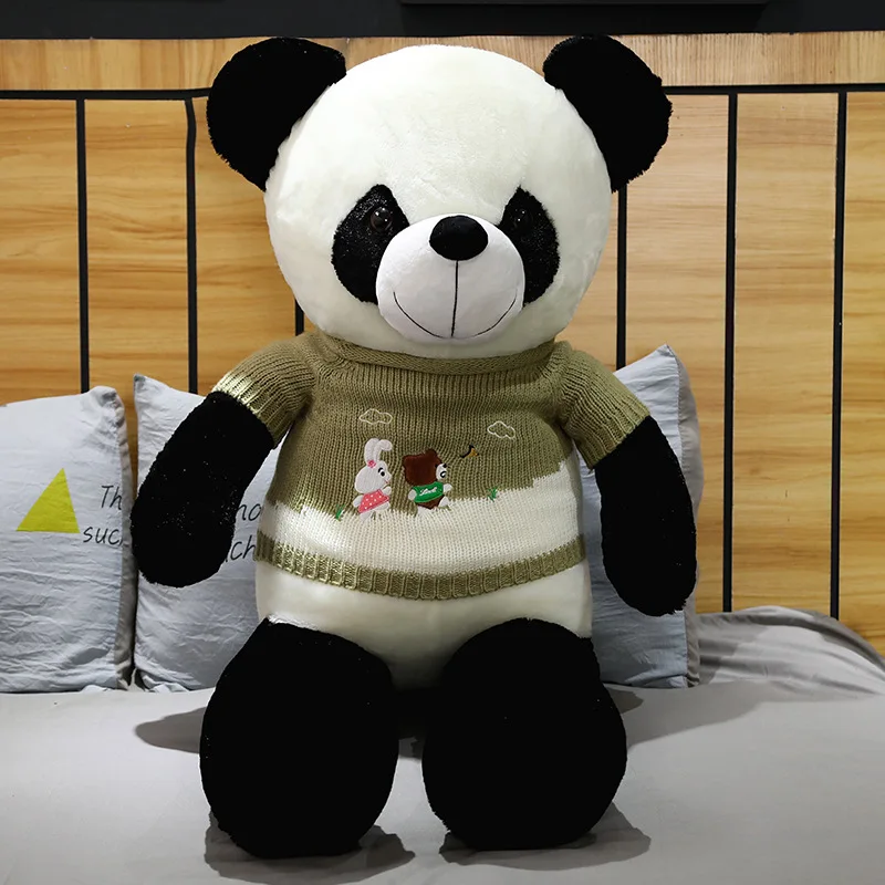 1 шт., 60-120 см, милый свитер, панда, плюшевые игрушки, kawaii, мягкая игрушка в виде животного, Китай, национальное сокровище, панда, подушка для ребенка