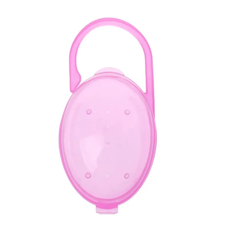 Pink 1 шт., детская твердая соска, коробка, контейнер для соски, держатель для соски, коробка для путешествий, чехол для хранения, безопасный держатель для соски, PP пластиковая коробка - Цвет: Pink