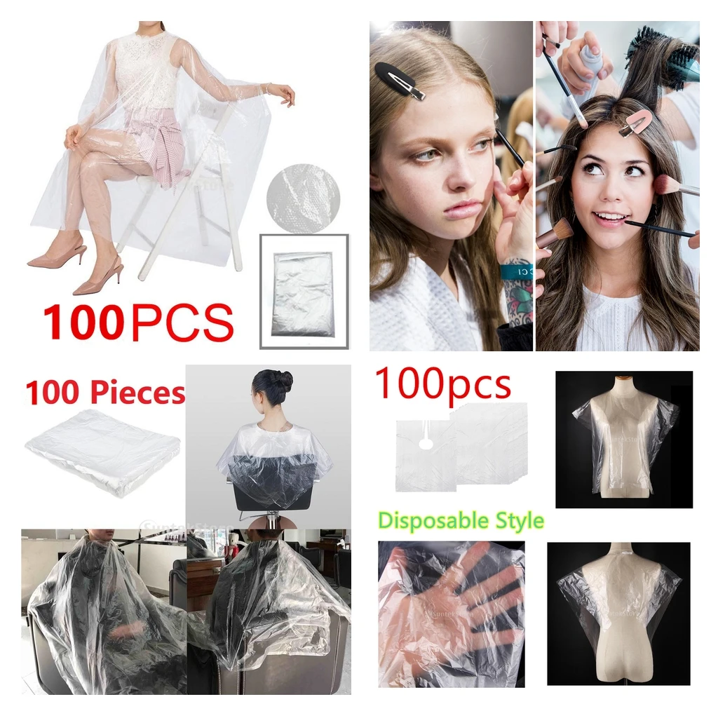 300x Disposable Hair cutting Cape Salon Gown/Hair Cut Cutting Salon Stylist Cape