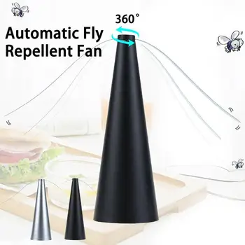 

New Automatic Fly Trap Fly Repellent Fan Battery Power Insect Drive Trap Away Repellant Flies Multifunctional Bugs Device F J7F3