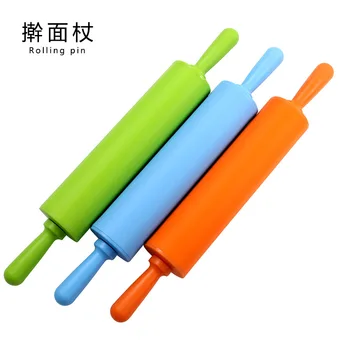 

Bakery Cake Tools Large Size Rolling Pin Silicone Flour Stick Ganmian Rolling Pin