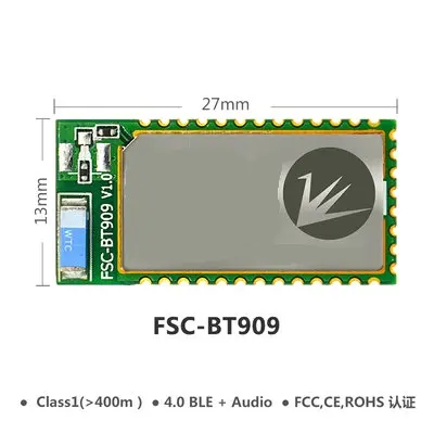 

FSC-BT909 remote Bluetooth dual-mode module data transmission SPP/BLE/HFP