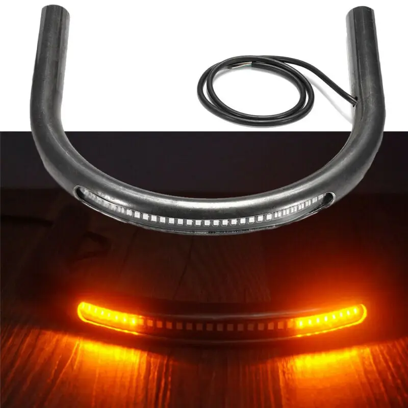 

Universal 1pcs Cafe Racer Rear Seat Frame Hoop Loop With LED Light Brake Singal Light Lamp For Honda CB For Motorcycle Accessory