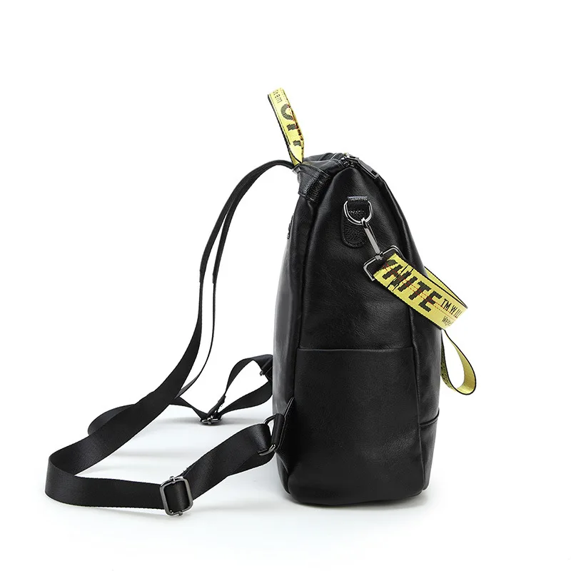 

New Style Ribbon Backpack WOMEN'S Bag Occident Fashion Large-Volume Dual Purpose Backpack College Style School Bag
