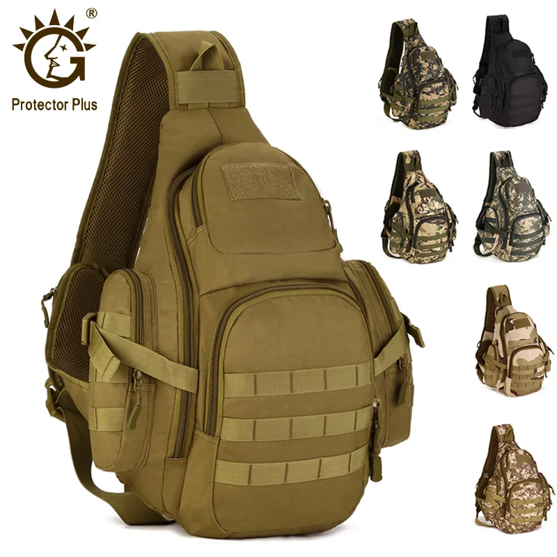 

Men 20-35L Tactical Sling Bag Waterproof Shoulder Sports Bag Tactical Military Backpacks Camping Outdoor Single Belt Chest Pack