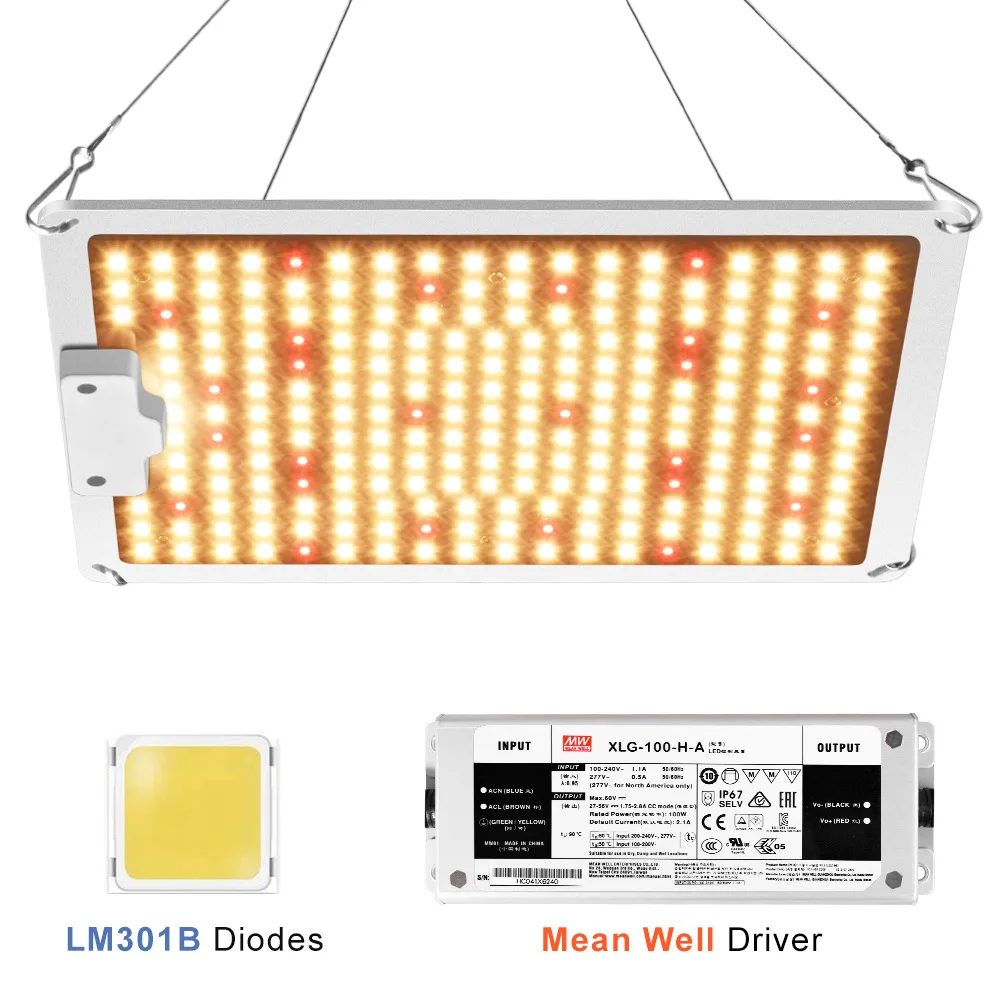 Светодиодный светильник для выращивания растений QB1000W диоды Samsung LM301B MeanWell Driver