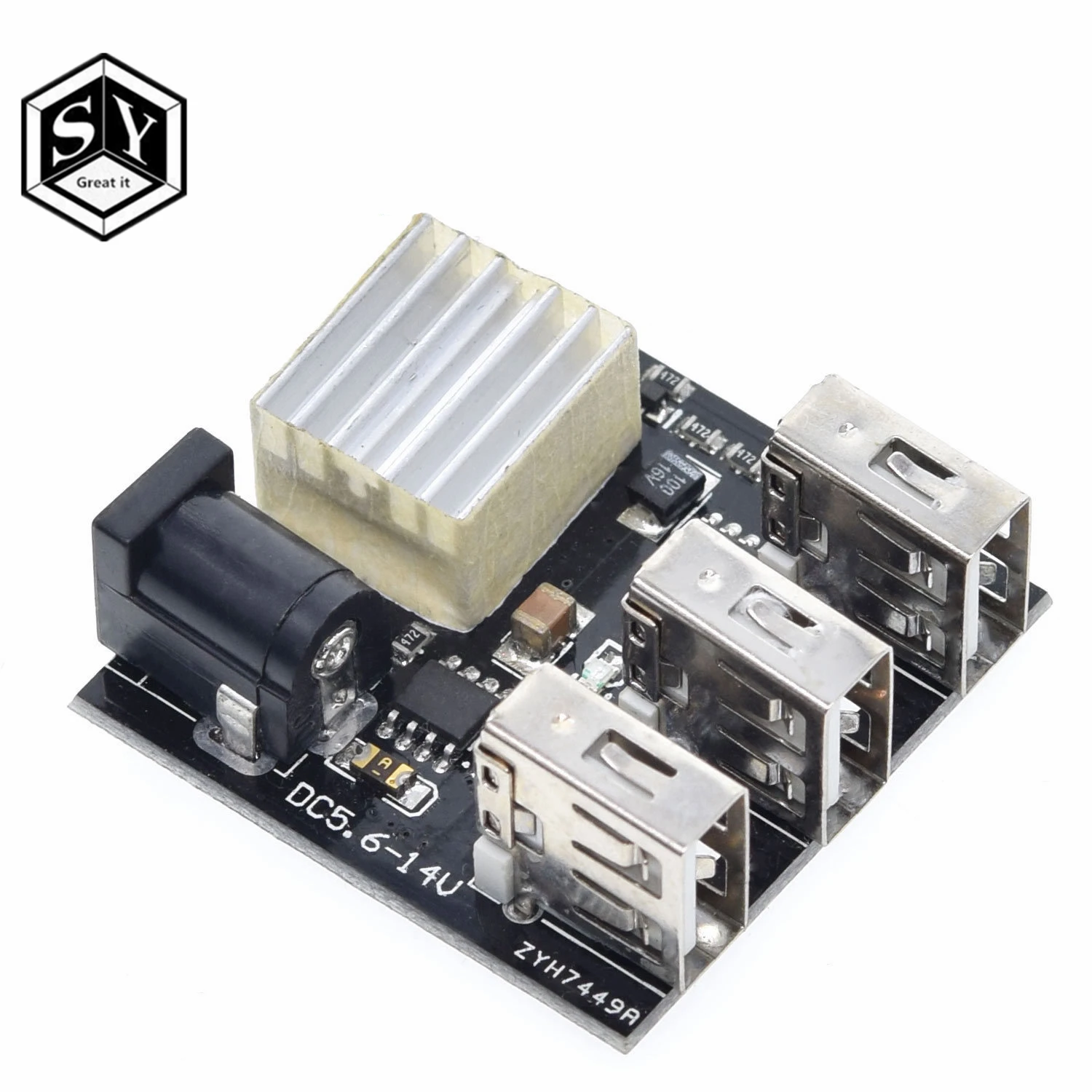 

DC-DC 9V/12V To 5V 8A Step Down Power Charger Bank Board 3 USB Mini Charging Module Step-Down Buck Converter For Arduino