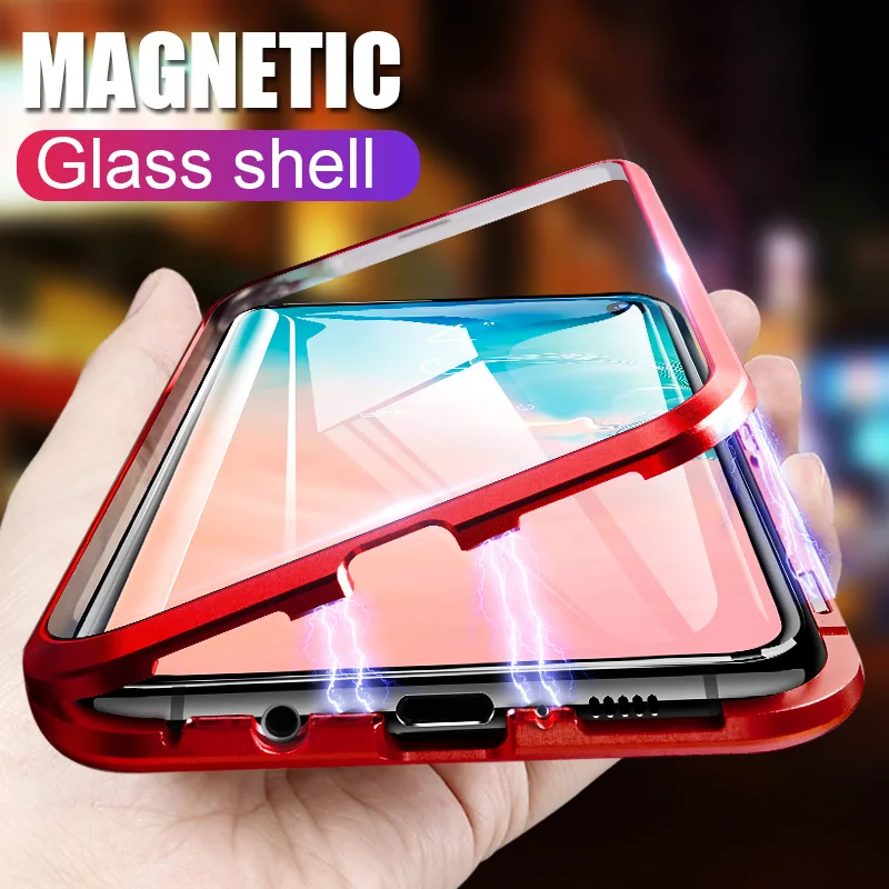 

ZNP Magnetic Full Cover Case For Xiaomi Redmi Note 7 6 5 Pro Tempered Glass Magnet Cases For Redmi 6 Pro Redmi 7 6 6A Phone Case