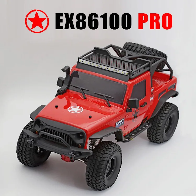 cheap Ex86100 Pro Cross country To Climb Vehicle Four Drive Motor driven Remote Control Automobile Rc Major Simulation Model Vehicle