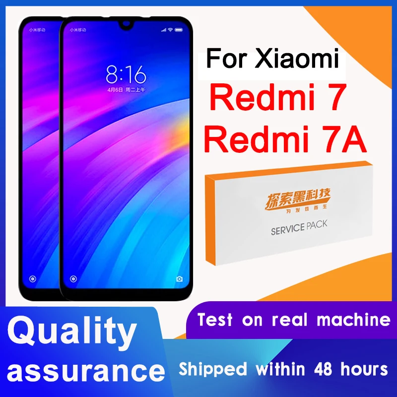 100% протестированный 6 26 ''сменный дисплей для Xiaomi Redmi 7 ЖК с сенсорным экраном и
