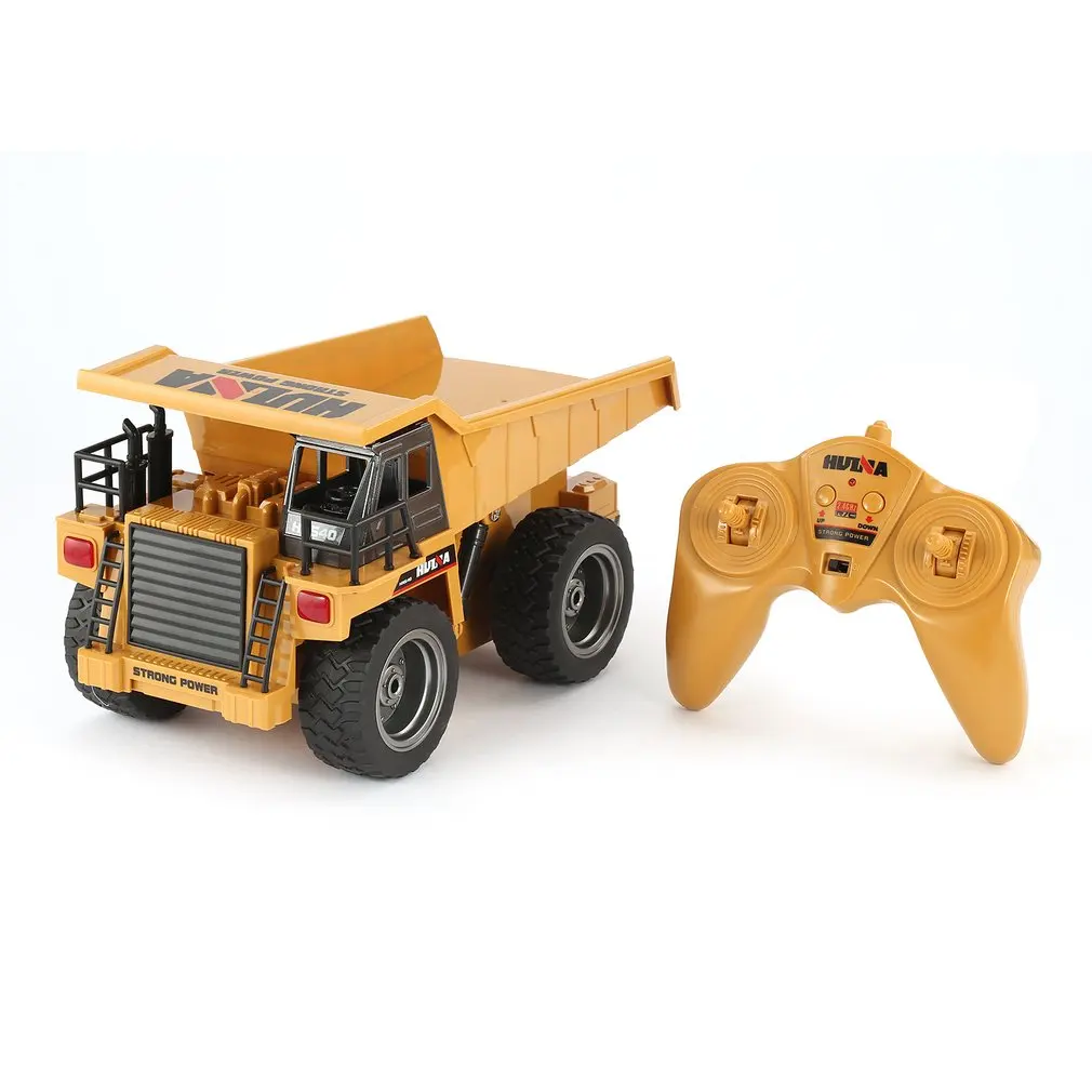 HUINA 1540 RC самосвал 1/18 2,4G 6CH сплав версия вращение на 360 градусов строительный автомобиль игрушка подарок для 8 детей
