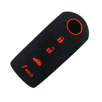

Silicone Smart Key Fob Cover Case Remote Skin Keyless Jacket Holder Protector for Mazda 3 6 CX-7 CX-9 MX-5 Miata 4 Buttons