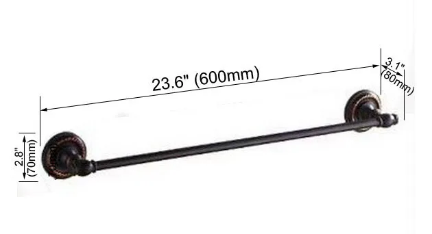 Black Oil Rubbed Bronze Bathroom Accessories Set | Bath Hardware Towel Bar, Soap Dish, Toilet Paper Holder, Robe Hook - mm015 Black Oil Rubbed Bronze Bathroom Accessories Set | Bath Hardware Towel Bar, Soap Dish, Toilet Paper Holder, Robe Hook - mm015