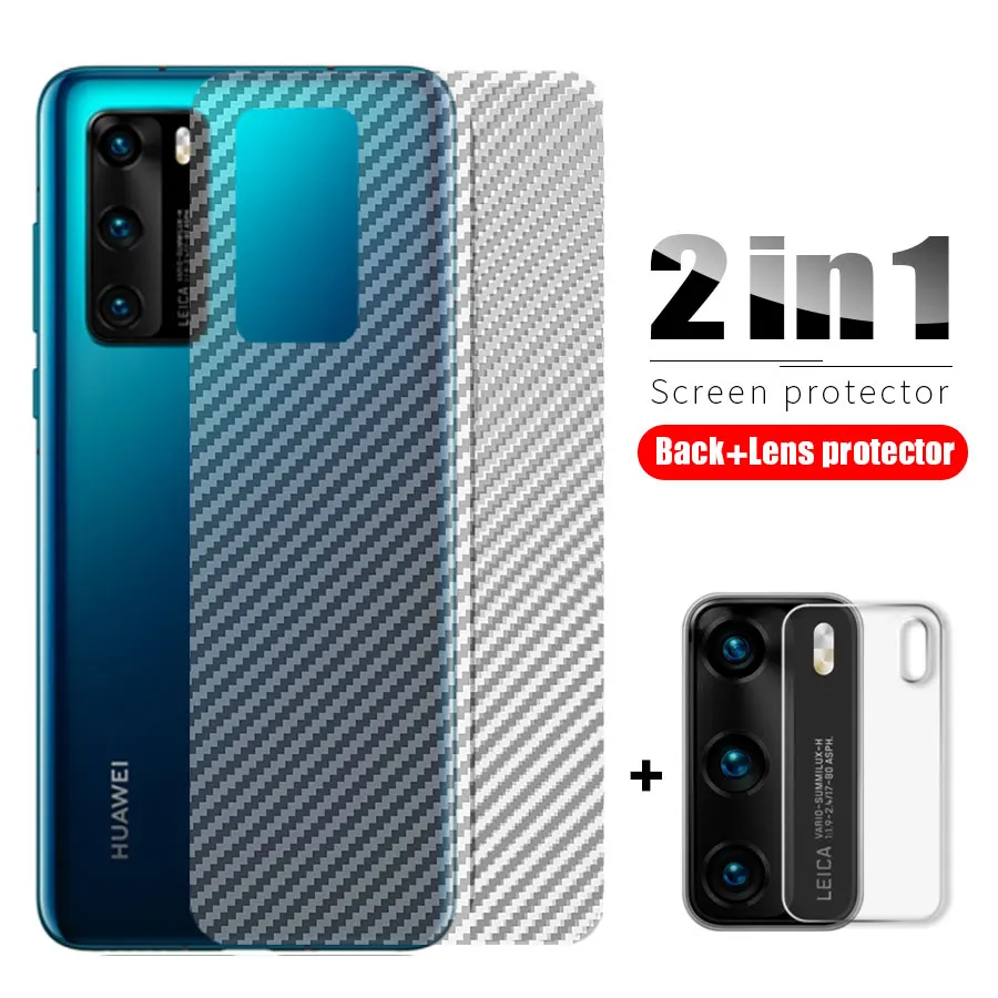 Закаленное стекло для объектива камеры 2 в 1 Huawei P30 P20 P40 Pro Lite + протектор экрана из