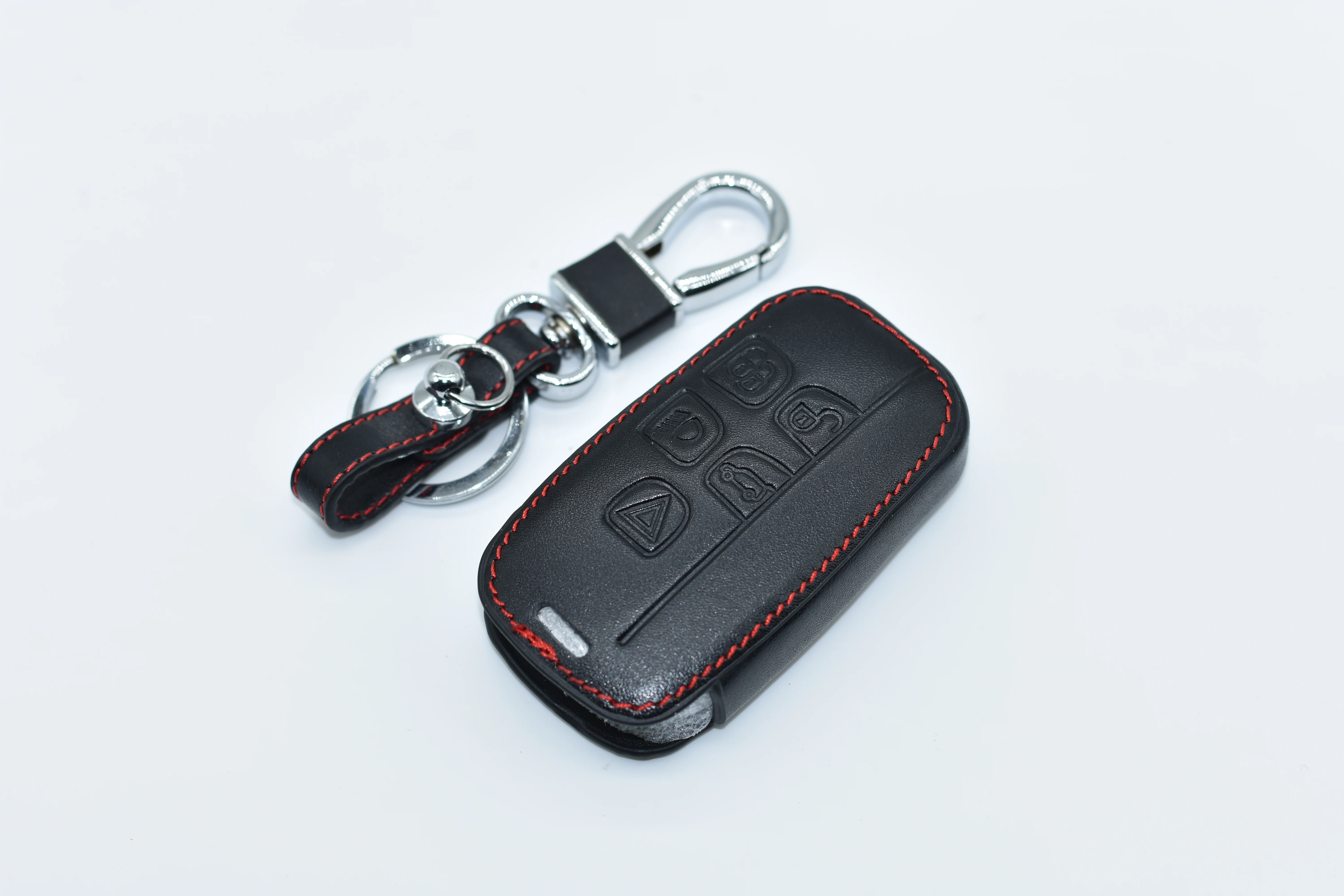 

High quality new design style leather car key cover case for Land Rover a9 range rover freelander Evoque discovery keychain HOT