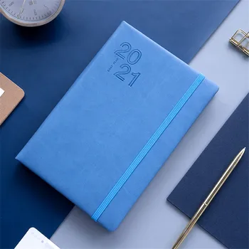 

English Agenda 2021 Planner Organizer A5 Diary Notebook Journal Monthly Weekly Notepad Small Note Book Travelers Daily Handbook