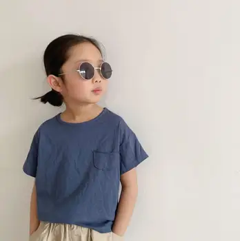 

2020 New Girls Boys T-Shirt Summer Fashion Cotton Kids Top 2-7t PO796