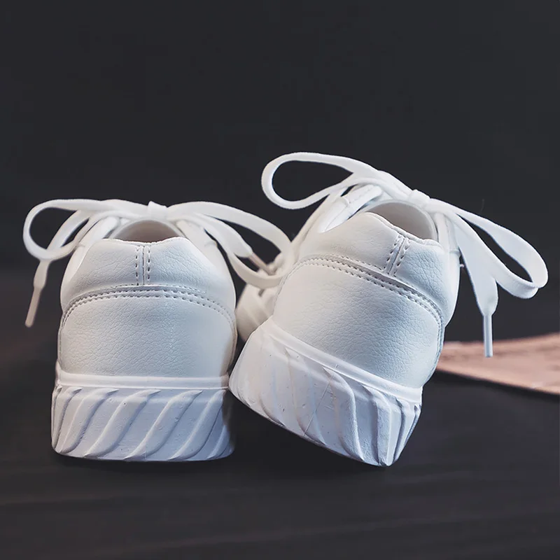 Вулканизированная обувь мужские кожаные кроссовки Белая обувь для мальчиков Студенческая школьная обувь повседневные кроссовки мужские унисекс кроссовки осень