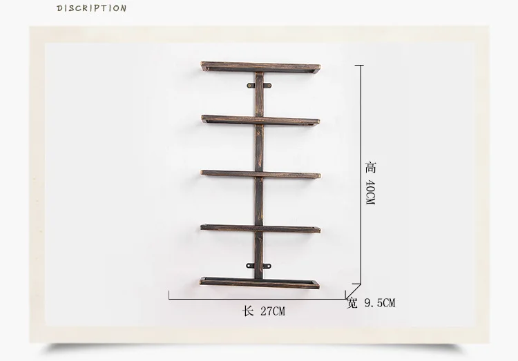 Креативный Американский Железный бар настенный минималистичный Декор подвесной винный шкаф бар настенный WineStand glasshoolder плавающая полка