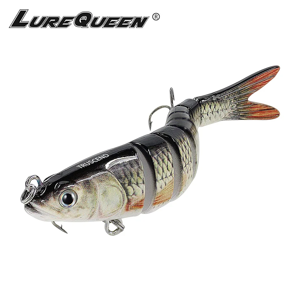13 7 см 20 г тонущие рыболовные приманки наживки соединенные Crankbait Swimbait 8 сегмент