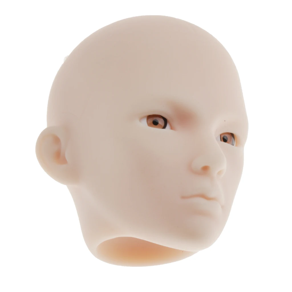 1/6 Vinyl Head Sculpt Makeup Practice Training Doll for 12