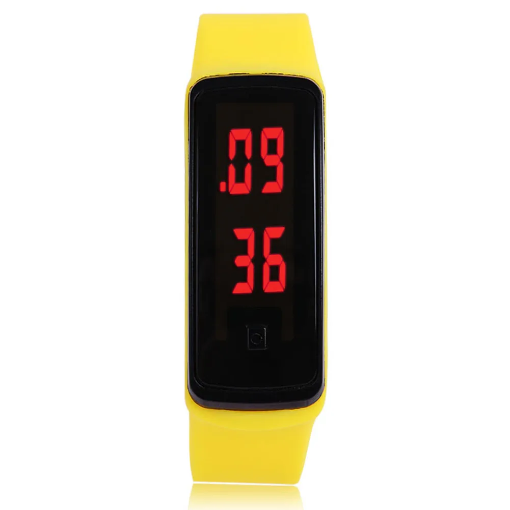 Fashion Sport LED Women Watches Candy Color Silicone Rubber Touch Screen Digital Watches Waterproof Bracelet Wrist Watch