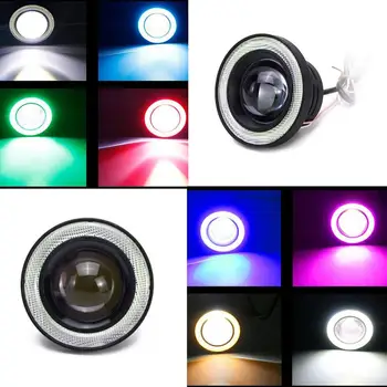 

Car Led Lens Fog Lamp 30W Assembly With Cob Angel Eye Led Fog Lamp Modified Fisheye Daytime Running Light