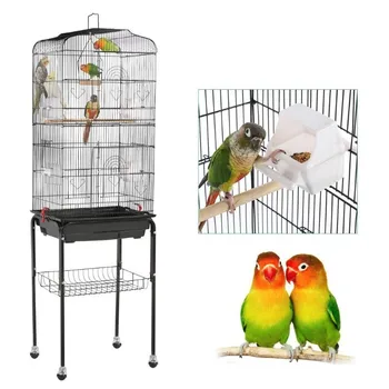 

2021 Multifunction Parrot Cage Metal Large Pet Bird Cage Bird Nest Breeding Fun Parrots Macaw Cockatiel Bird Nest Supplies HWC