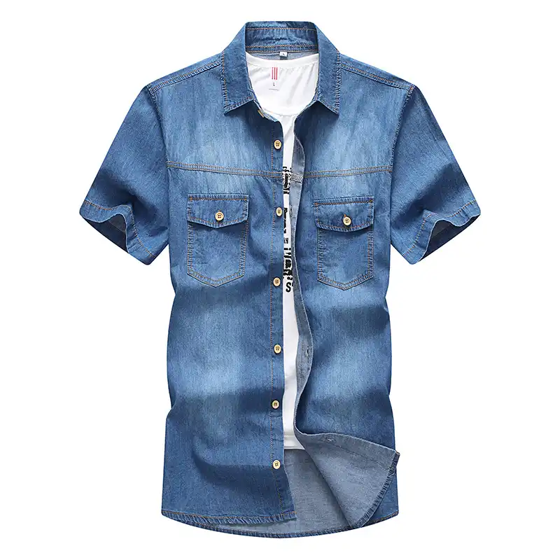 blue jean shirts plus size