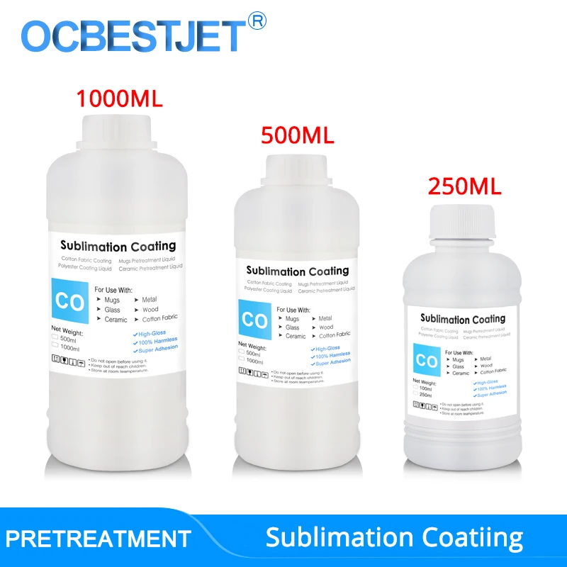 Sublimation Coating For Cotton Fabric Mugs Glass Ceramic Metal Wood Sublimation Ink Pretreatment Liquid (3 Capacity Options)|Ink Refill Kits| - AliExpress