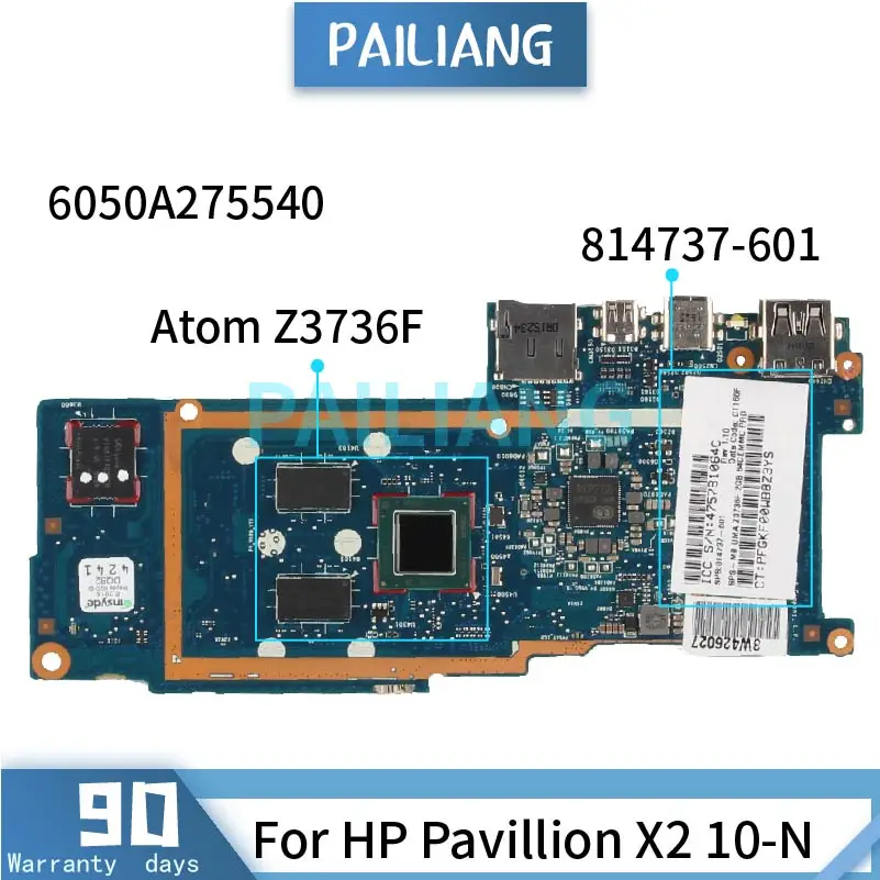 Материнская плата для ноутбука HP Pavilion X2 10-N Atom Z3736F 814737-601 814737-501 6050A275540 SR20D