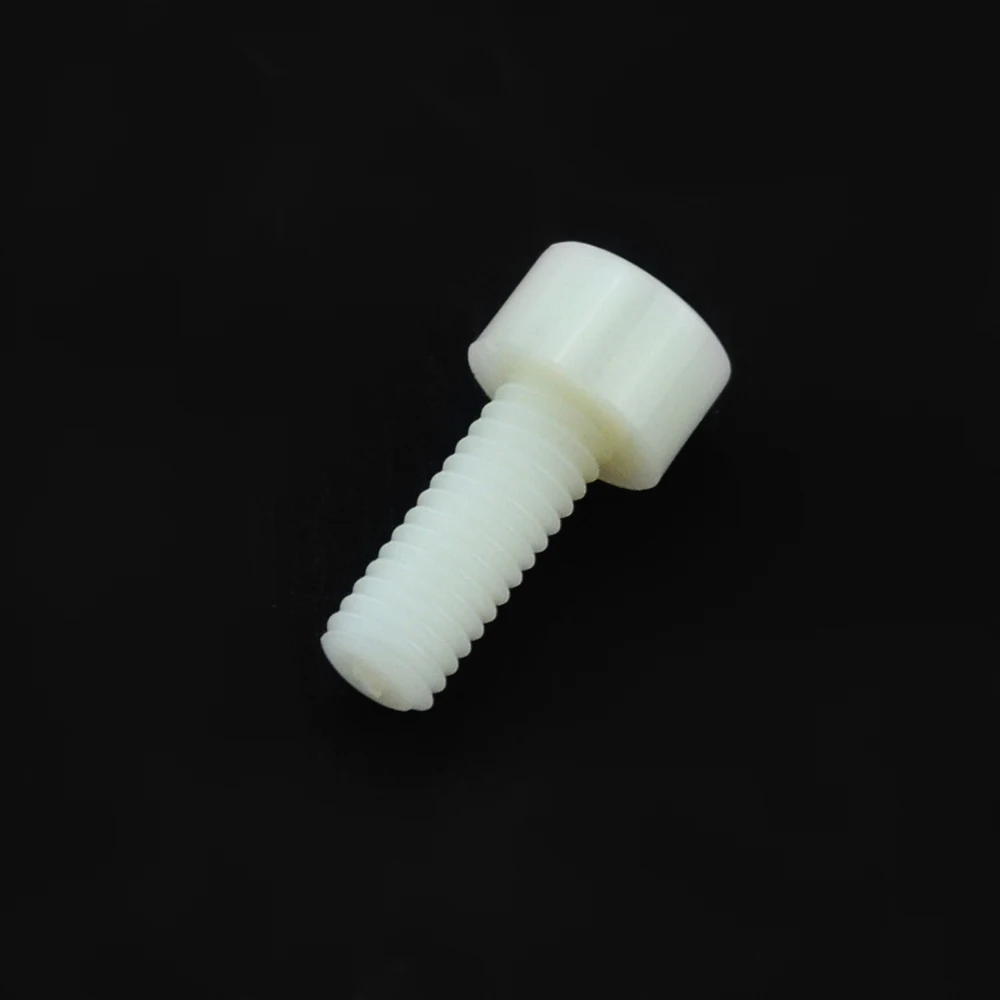 50PCS PA66 M3 M4 M5 M6 M8 M10 M12 Plastic Nylon Hexagon Socket Head Cap Bolt Knurled Hand Screw