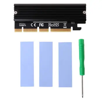 

M.2 NVMe SSD Adapter Expansion Card M2 to PCIE 3.0 X16 Controller Card M Key Interface Support PCI Express 3.0 x4 2230-2280 83XB