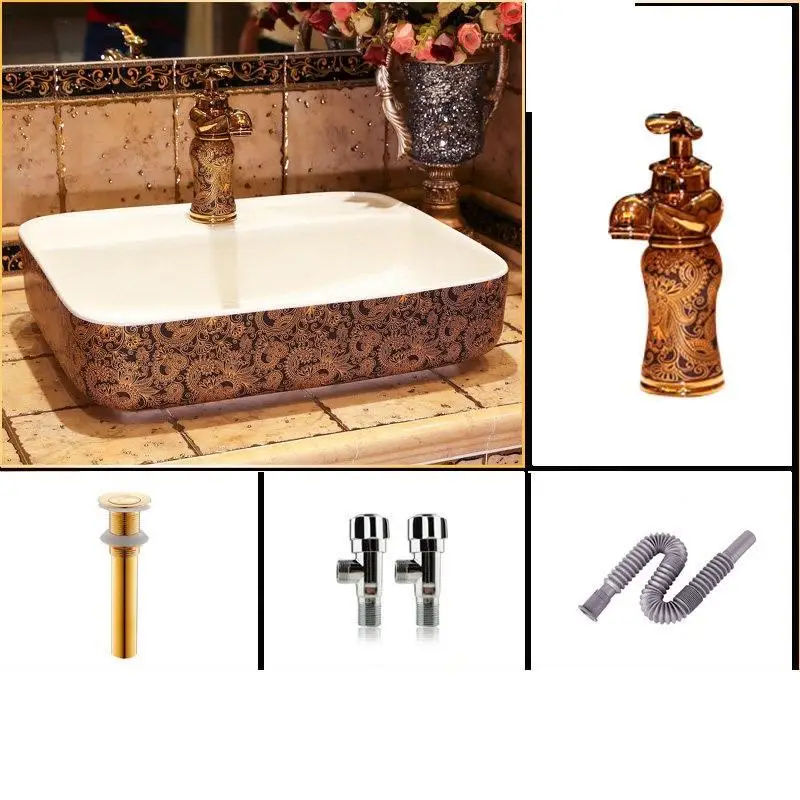 Nablatowa Evier Wastafel Cuba Para Banyo Waschtisch Black Lavandino Vanity De Mano Pia Banheiro Lavabo раковина для ванной комнаты - Цвет: MODEL D