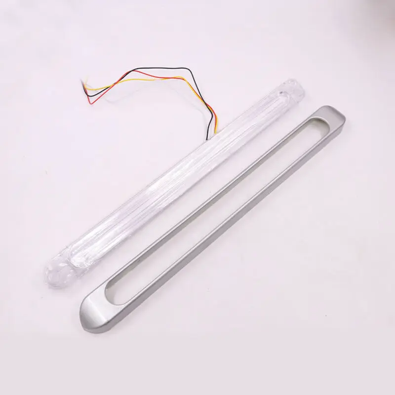 Светодиодный задний светильник для автомобиля, грузовика, прозрачная лампа, Задняя Крышка багажника, сигнал поворота