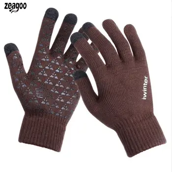 

Men Women Winter Warm Stretch Touchscreen Solid Gloves Mittens Fall, Casual, Street, Outdoor