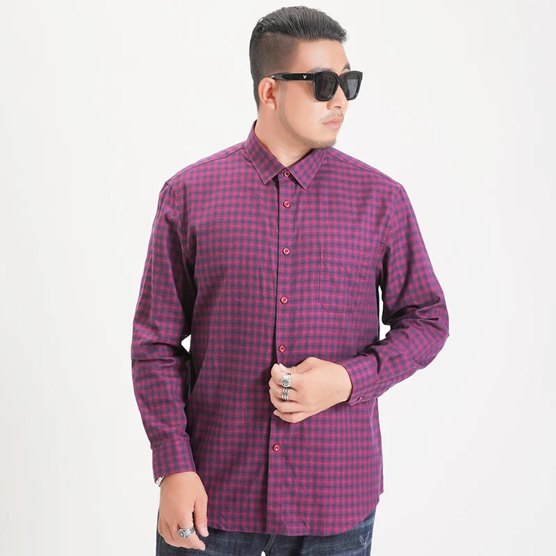Мужские рубашки Slim Fit рубашки мужские модные деловые повседневные рубашки с длинными рукавами мужские рубашки для соцлиц Большие размеры 6XL 7XL 8XL